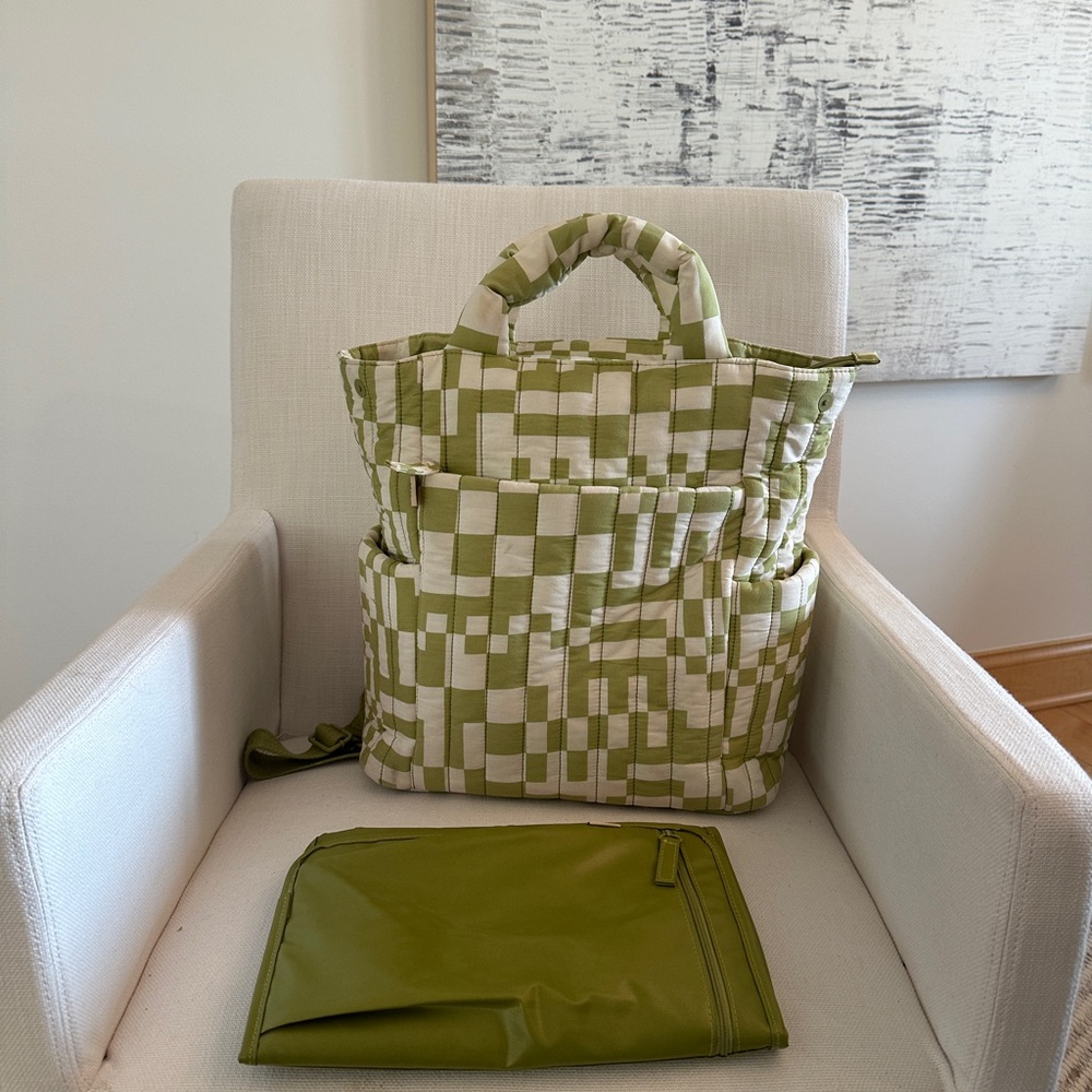 Beis x Elsa Hosk Diaper Backpack Tote in Play Date Print